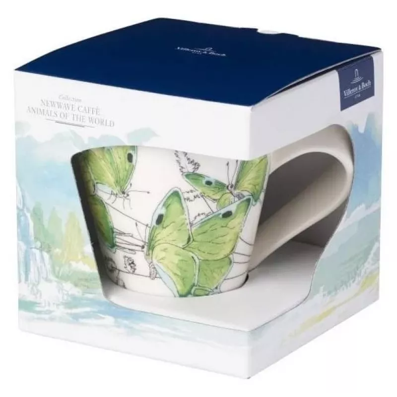 Villeroy & Boch NewWave Caffe Deep Green porseleinen mok 300 ml geschenkdoos