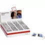 WALTHER MR-192 acryl fotosleutelhanger set - 100 stuks in displaydoos - transparant