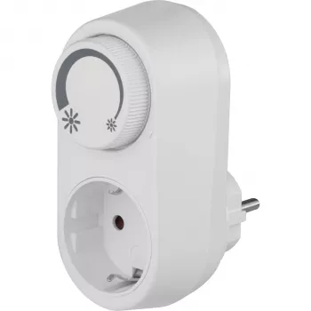 REV Ritter tussenstekker-dimmer met geïntegreerde LED-dimmer, wit, EMD201