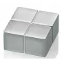 SIGEL C10 extra sterke neodymium-schijfmagneet zilver 20mm x 10mm (4-pack)