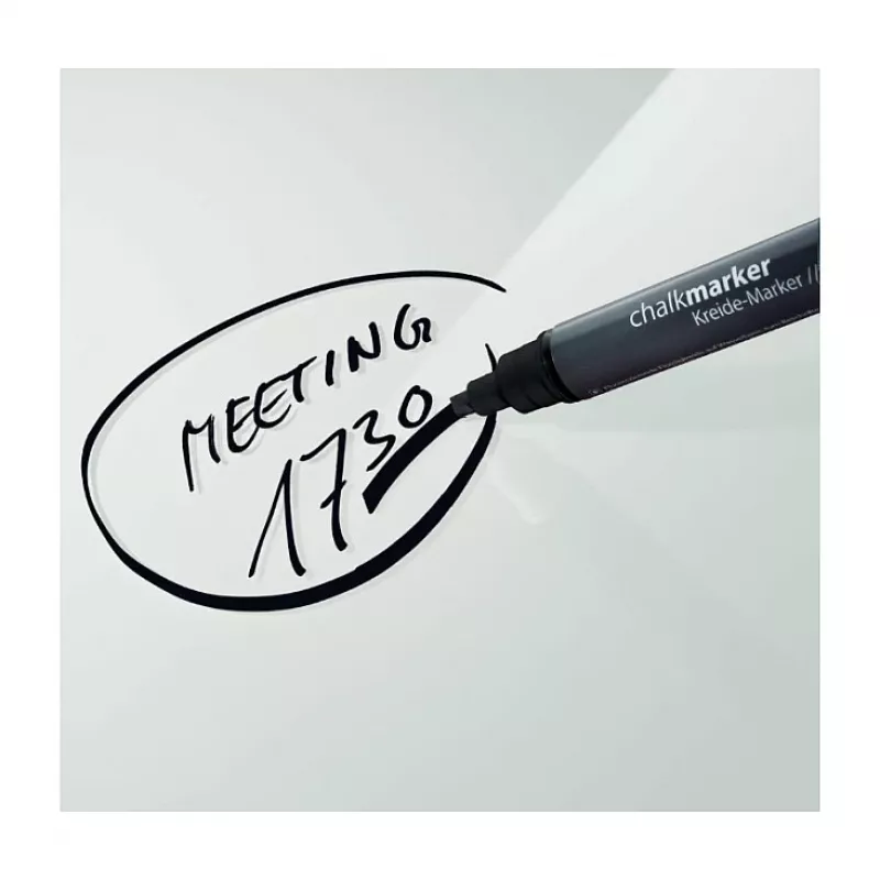 SIGEL krijtmarker 50 Chalk Marker beitelpunt 1-5 mm zwart 1 stuk