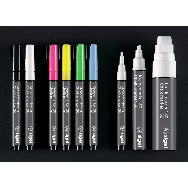 SIGEL Chalk Marker 20 ronde punt wit