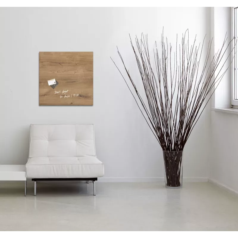 SIGEL GL254 Artverum glazen magneetbord 480 x 480 mm wit