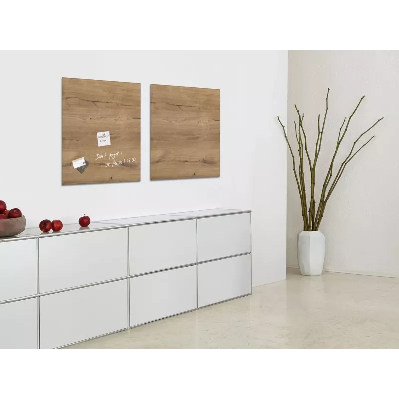 SIGEL GL254 Artverum glazen magneetbord 480 x 480 mm wit