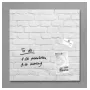 SIGEL GL164 magneetbord van glas 480 x 480 mm wit