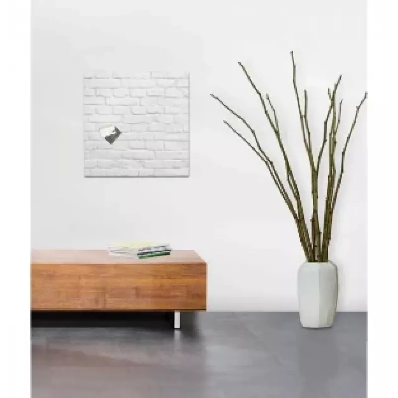 SIGEL GL164 magneetbord van glas 480 x 480 mm wit