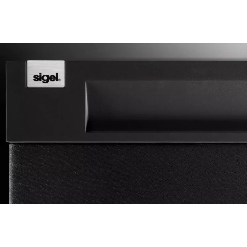 SIGEL CINTANO bureaubladonderlegger S - zwart - kunstleer - 600 x 490 mm - 1 stuk