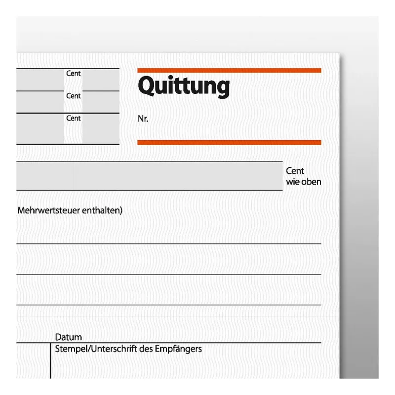 Sigel QU619 kwitantieformulierenboek, btw apart vermeld, A6 liggend, 50 vellen