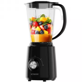 Bomann UM 6091 CB zwarte staafmixer 1200 W 6,3 L roestvrijstalen kom