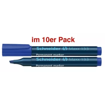 Schneider Maxx 133 permanent marker blauw 1,0 - 4,0 mm, 10-pack