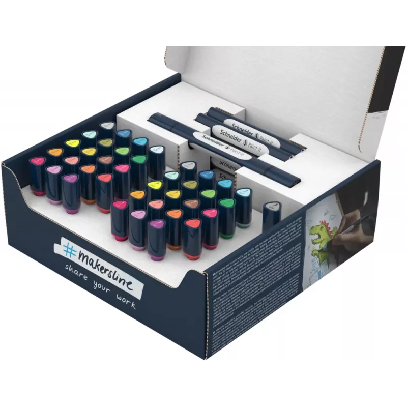 Schneider Paint-It 040 52-delige brushpen set, gemengde kleuren