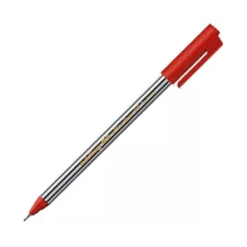 EDDING 89 fineliner pen rood 0,5 mm ronde punt waterbasis inkt kunststof behuizing