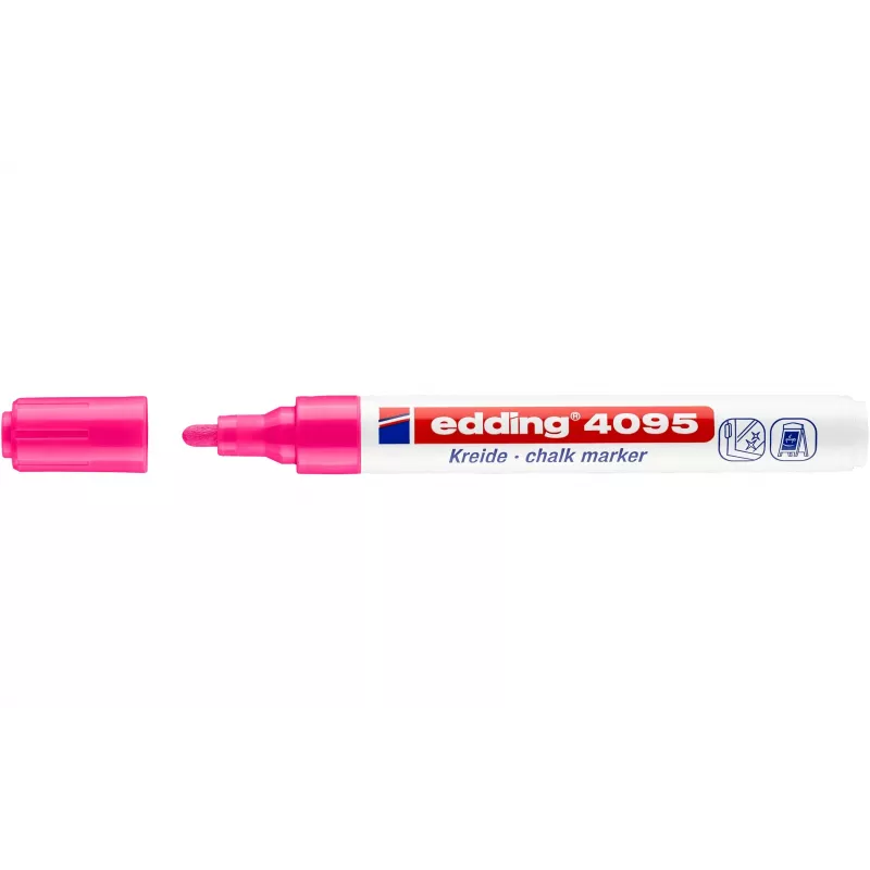 EDDING 4095 krijtmarker - roze - 10 stuks