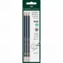 Faber-Castell Goldfaber G-Tip grafietpotlood HB 3-pack donkergroen (116896)