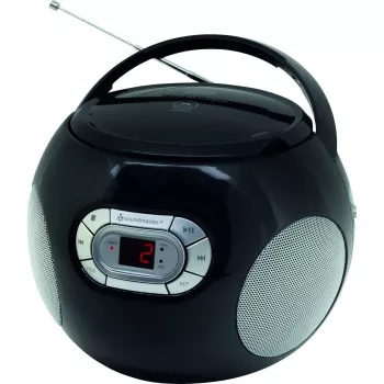 Soundmaster SCD5800BL draagbare cd-radio-boombox met cassettedeck, USB, FM-radio, microfoon - blauw