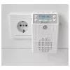 Soundmaster DAB60WE stopcontactradio DAB+, FM, Bluetooth, USB handsfreefunctie, spatwaterdicht, wit