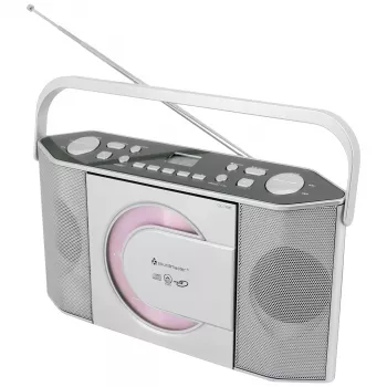 Soundmaster RCD1755SI draagbare cd-radio met FM-tuner, zilver