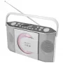 Soundmaster RCD1755SI draagbare cd-radio met FM-tuner, zilver