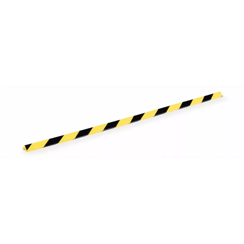 Durable C19 stroomkabel - zwart/geel - plat - 1m - IEC C19 naar C20