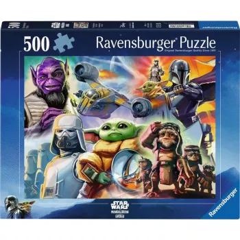 RAVENSBURGER Puzzel The Mandalorian and Grogu (500 stukjes)