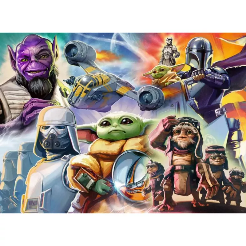 RAVENSBURGER Puzzel The Mandalorian and Grogu (500 stukjes)