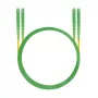 HELOS glasvezel patchkabel E2000® APC/E2000® APC (LSH) duplex 9/125µm OS2 geel 0,5 m