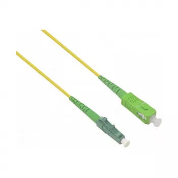 HELOS glasvezel OS2 patchkabel simplex LSZH 2,0mm SC/APC-LC/APC geel 15 m