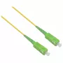 HELOS glasvezel OS2 patchkabel simplex LSZH 2,0mm SC/APC-SC/APC geel 20 m