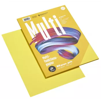 Staufen Multifunction Paper 7X A4 80g geel 50 vel