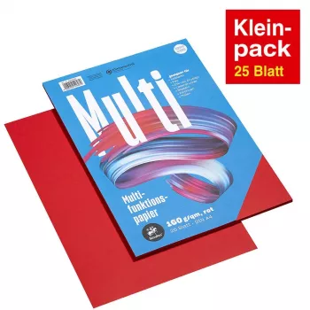 Staufen Multifunction Paper A4 rood 160g 25 vel/pak