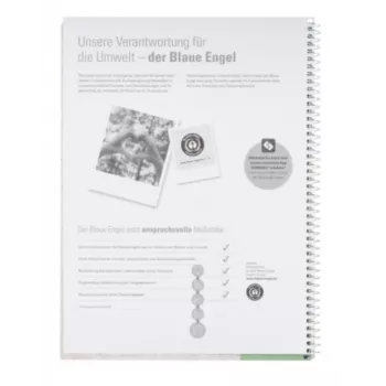 Oxford collegeblok A4+ 80 vel 90 g/m² geruit blauw 4-rings
