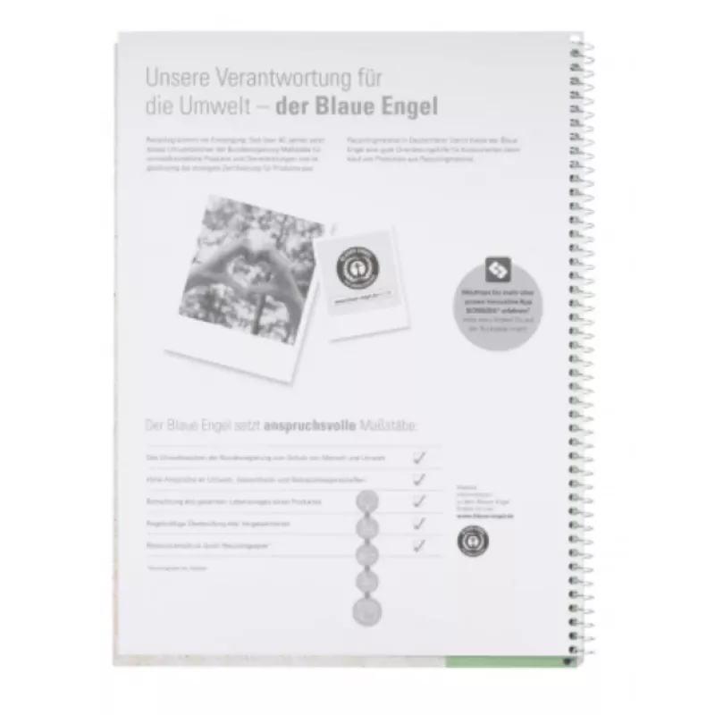 Oxford collegeblok A4+ 80 vel 90 g/m² geruit blauw 4-rings