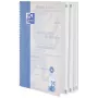 Oxford collegeblok A4+ 80 vel gelinieerd 4-voudig geperforeerd wit 90 g/m²