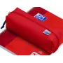 Oxford etui rechthoekig groot rood gerecycled polyester