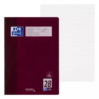 ELBA Universal register A4 - 16 vel - geruit - bordeaux - 100050314