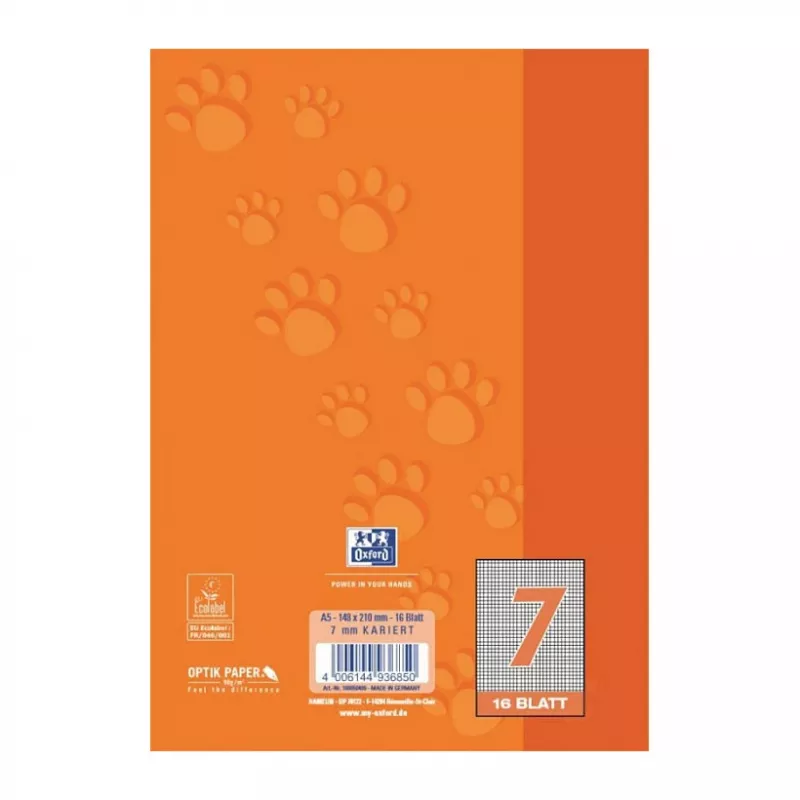 Oxford 100050409 notitieboek A5 90 g/m2 oranje