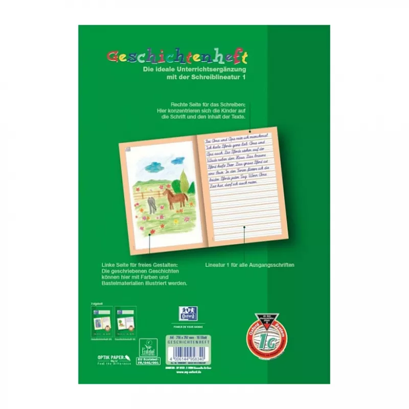 Oxford 100050091 - Groen - A4 - 90 g/m²