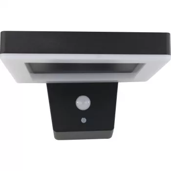 REV LED solar wandlamp vierkant zwart
