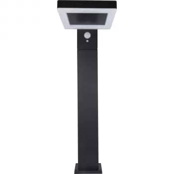 REV LED solar vloerlamp vierkant zwart