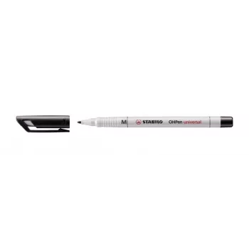 STABILO OHPen Universal M 853 non-permanent overheadprojectorpen, zwart, 1,0 mm medium bullet tip