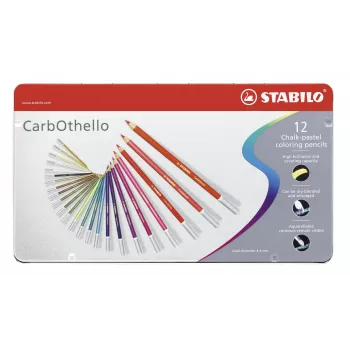 STABILO Carbothello pastelpotloden set - 12 gemengde kleuren