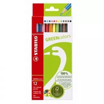 STABILO GREENcolors kleurpotloden - multicolor - 12 stuks