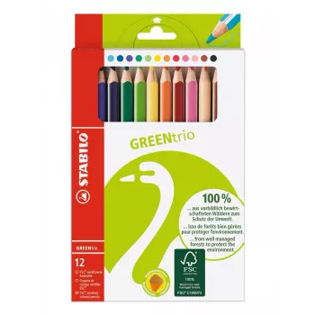 STABILO GREENtrio kleurpotloden - kleuren assorti - 12-pack