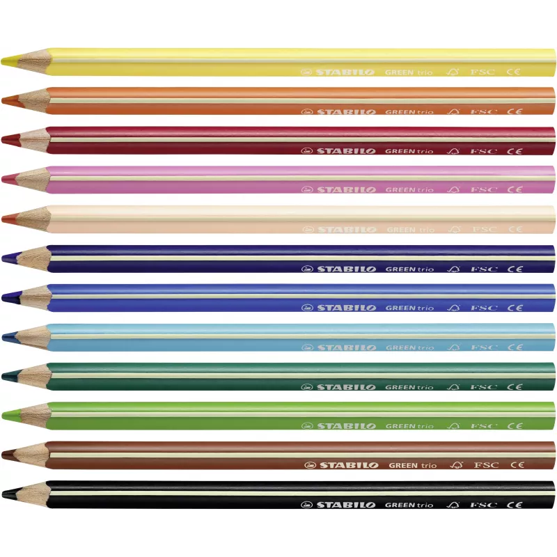 STABILO GREENtrio kleurpotloden - kleuren assorti - 12-pack