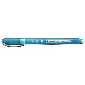 STABILO Worker rollerbalpen - multicolor - blauwe inkt - 0,5 mm - 10-pack