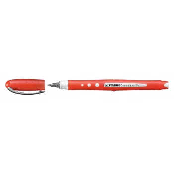 STABILO worker colorful rollerbalpen - rood - 0,5 mm - tweezijdig - 10-pack
