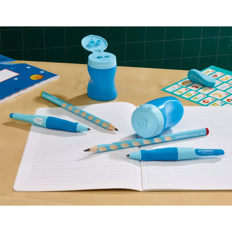 STABILO Easy handmatige potloodslijper - blauw - rechtshandig