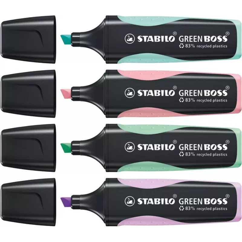 STABILO GREEN BOSS markeerstift oranje 2-5 mm beitelpunt 1 stuk