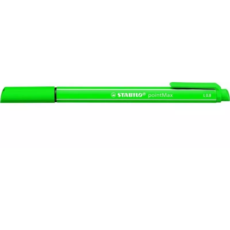 STABILO pointMax fineliner groen 0,8 mm nylonvezelpunt op waterbasis