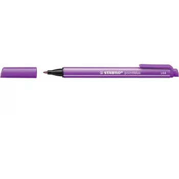 STABILO pointMax viltstift - lila - medium 0,8 mm - rond - inkt op waterbasis - nylonvezelpunt